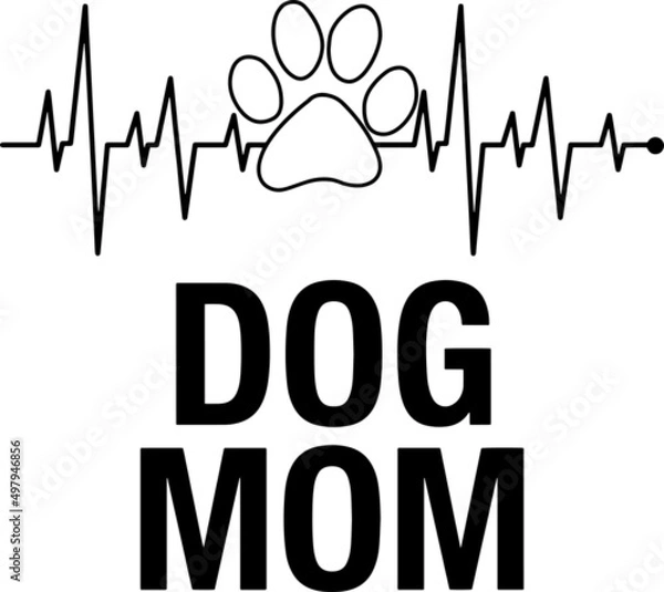Obraz Dog Mom Paw