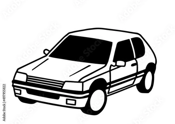 Obraz truck isolated on white