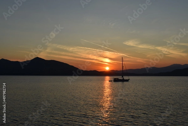 Obraz Sunset in Evia island