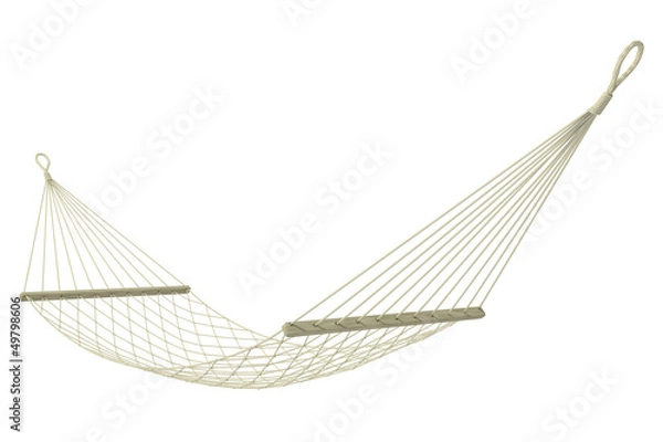 Fototapeta hammock on a white background