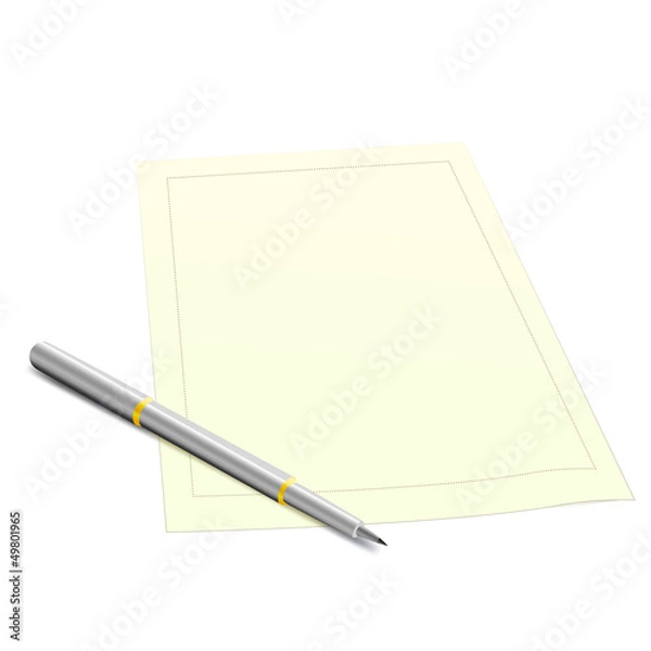 Obraz Pencil and paper