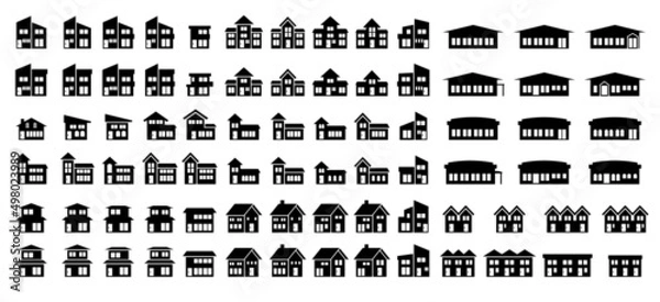 Fototapeta 住宅アイコン