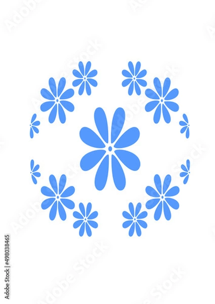 Fototapeta flowers pattern