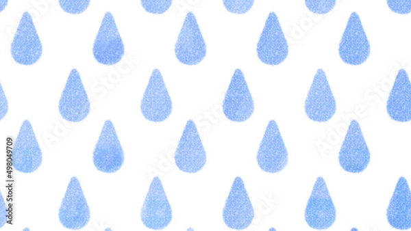 Fototapeta 雫のパターンイラスト