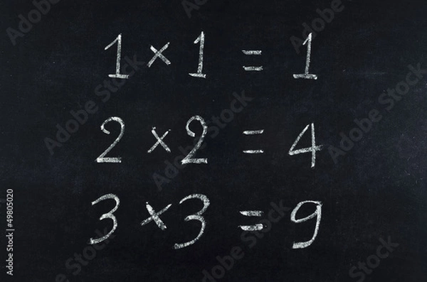 Obraz simple multiplication equation