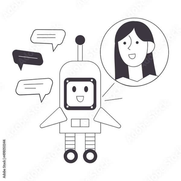 Fototapeta robot assistant