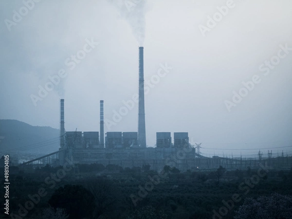 Fototapeta smoke from a chimney