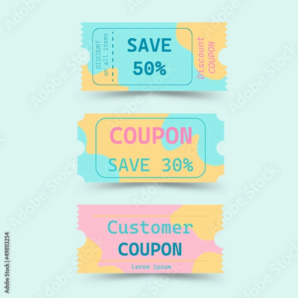 Obraz discount copon set candy colours