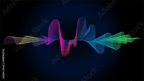 Obraz Abstract wave lines background.
abstract atmospheric wave background
