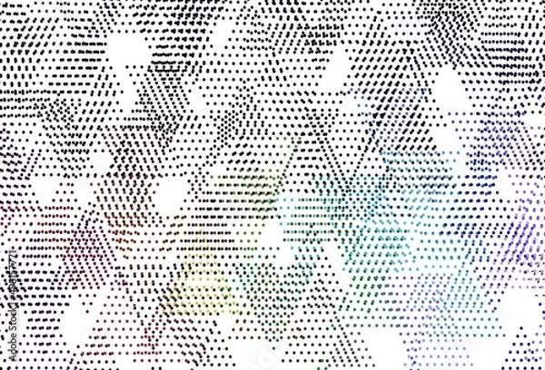 Fototapeta Light Multicolor vector background with triangles, circles.