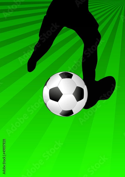 Fototapeta soccer kicker