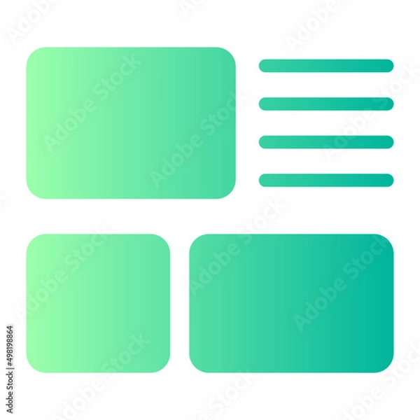Fototapeta interface gradient icon