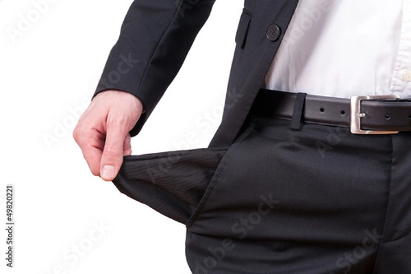 Obraz Mann, Hosentasche, leer