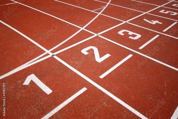 Obraz Runners racetrack