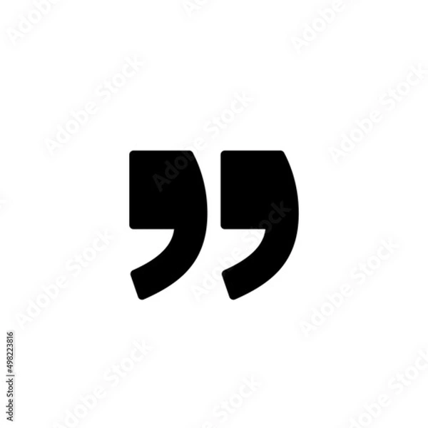 Fototapeta Quote Icon Logo Design Vector Template Illustration