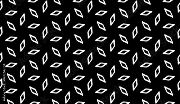 Fototapeta Seamless geometric pattern in op art design. Vector art.Vector seamless texture. Modern abstract background. Geometric pattern of rhombuses of different sizes.Vector seamless pattern. Modern stylish.