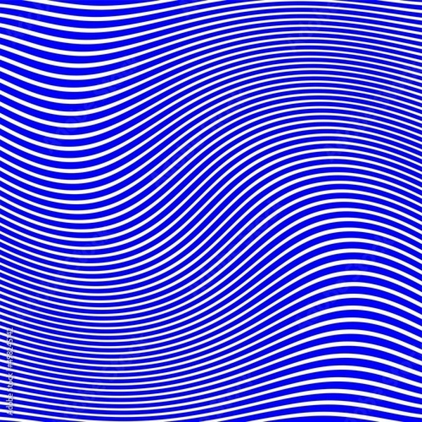 Fototapeta Vector Illustration of the Blue pattern of lines abstract background.Striped transition from blue to white in the form of a road. Trendy vector background.blue and white mobious wave stripe optical.