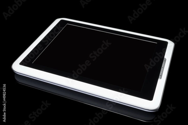 Obraz White tablet on black