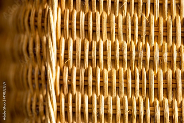 Obraz Wiklinowy koszyk na tło