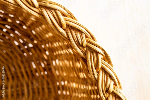 Obraz Wiklinowy koszyk na tło