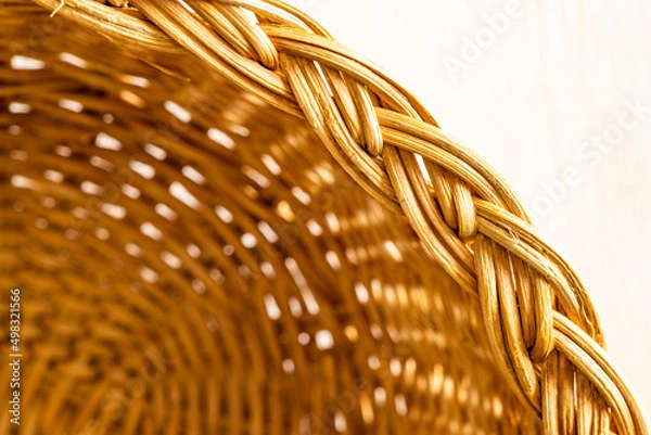 Obraz Wiklinowy koszyk na tło