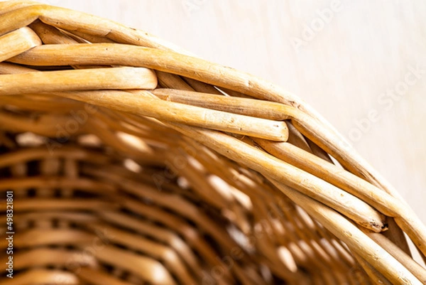 Obraz Wiklinowy koszyk na tło