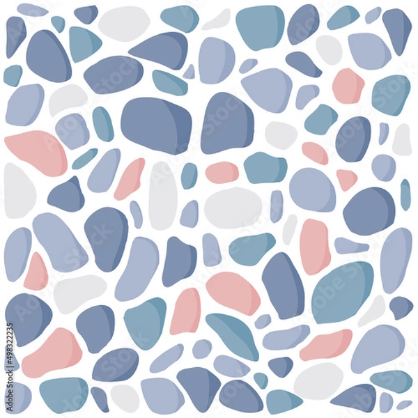 Fototapeta pebbles, label vector background