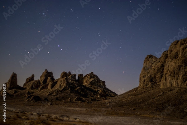 Fototapeta Sunset at the Trona Pinnacles