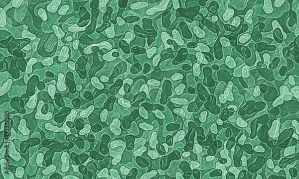 Obraz Green vintage old background with blur, gradient and watercolor texture. Color splashes, stains and brush strokes. Grunge texture. Background paper texture for vintage design.