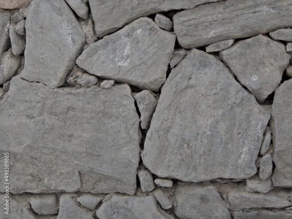 Obraz Gray natural rock wall background