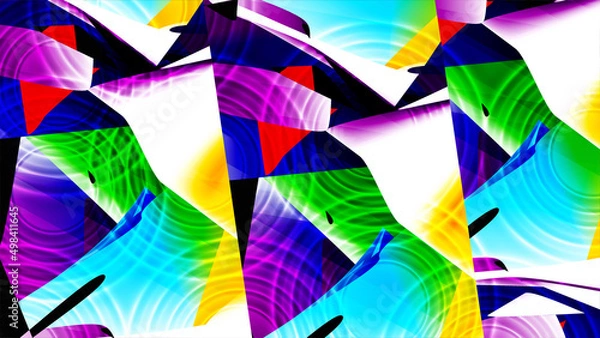 Fototapeta Abstract art with wave  effect perfect for background design or tile design