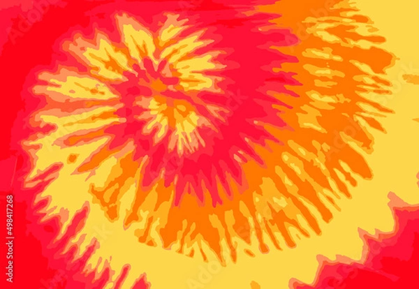 Obraz Red and Orange Tie Dye Background