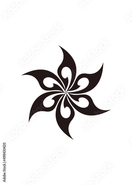 Fototapeta トライバル フラワー