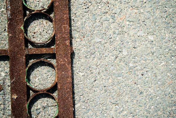 Obraz rusty metal door
