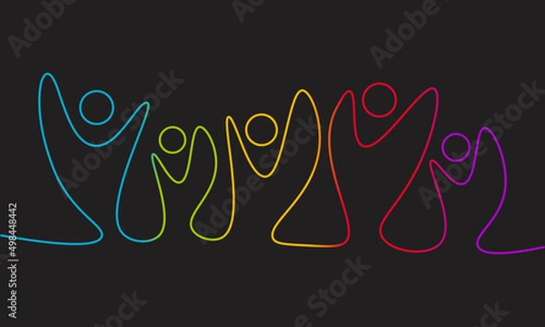 Fototapeta Inclusion and diversity infographic vector set, social and cultural inclusion diversity