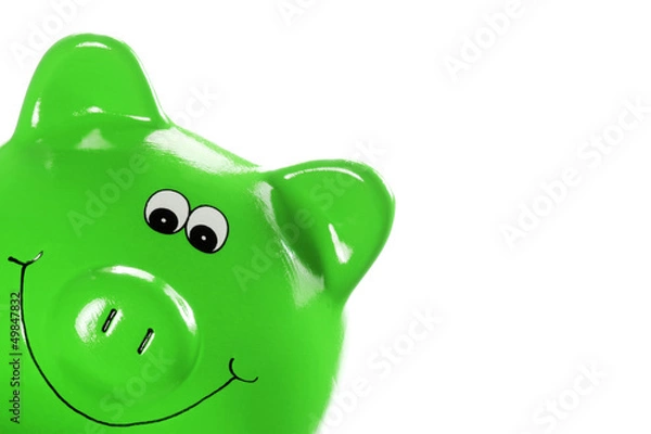 Obraz Grünes Sparschweinchen