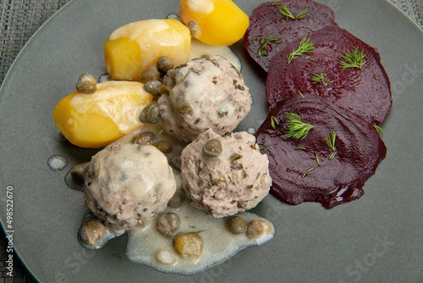 Obraz Königsberger Klopse mit Kapern