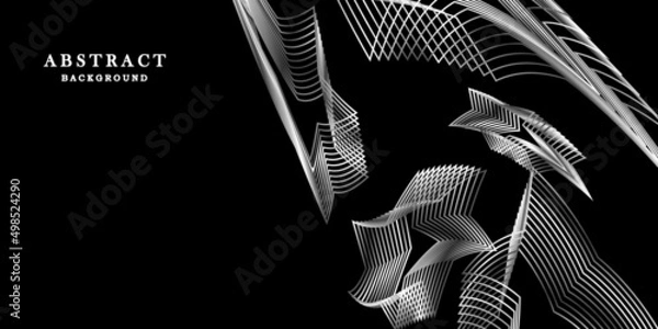 Fototapeta Abstract black white background