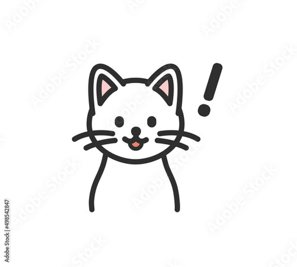 Obraz 猫の表情イラスト素材