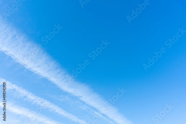 Fototapeta Refreshing blue sky and cloud background material_s_10