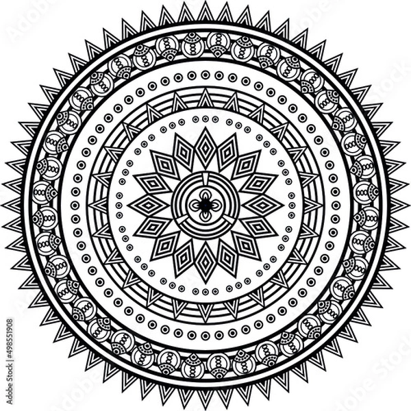 Obraz Mandala bohemian pattern creative zen vector image