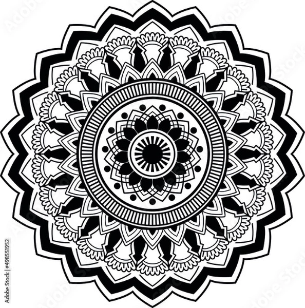 Obraz Mandala bohemian pattern creative zen vector image