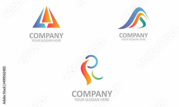 Fototapeta Unique Set AAR Business Letter Logo Design