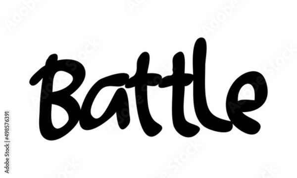 Obraz motivational words written by hand with basic colors black and white