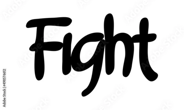 Obraz motivational words written by hand with basic colors black and white