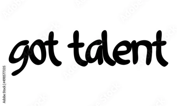 Obraz motivational words written by hand with basic colors black and white