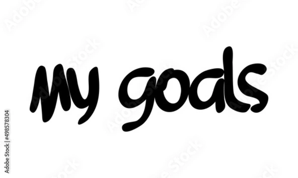 Obraz motivational words written by hand with basic colors black and white