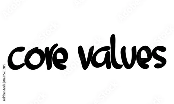 Obraz motivational words written by hand with basic colors black and white