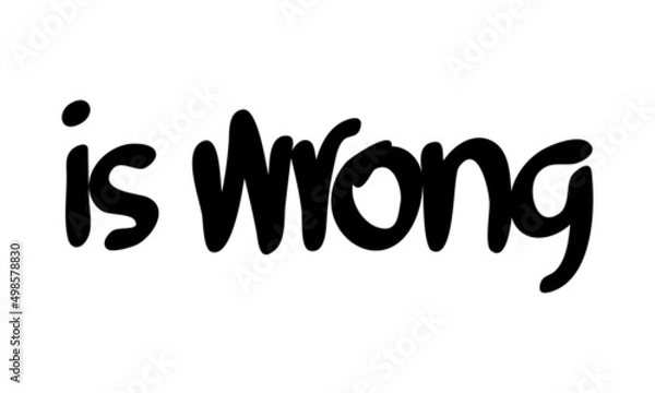 Obraz motivational words written by hand with basic colors black and white