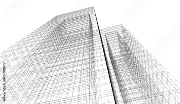 Fototapeta abstract background of architecture